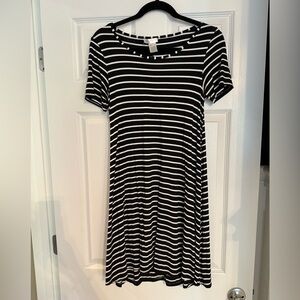 Black and White Striped Top by Top it Off